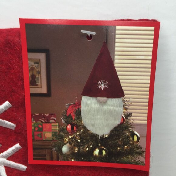 Holiday Time Giant Gnome Tree Topper Christmas Red Santa Hat White Beard Home De - Picture 3 of 6